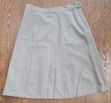 Vintage US Women's Army WWII WAC Khaki Uniform Skirt 18S 