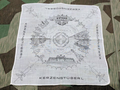 Vintage Vienna Wien Austria Kerzenstüberl Handkerchief Hankie