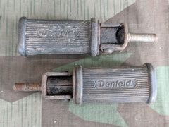 Vintage WWII-era German Denfeld Motorcycle Folding Foot Pegs