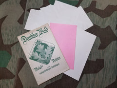 Vintage WWII-era German Deutscher Wald Brief Papier Stationary Set