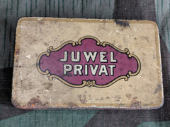 Vintage WWII-era German Juwel Privat Cigarette Tin