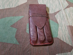 Vintage WWII-era German Leather Cigar Case