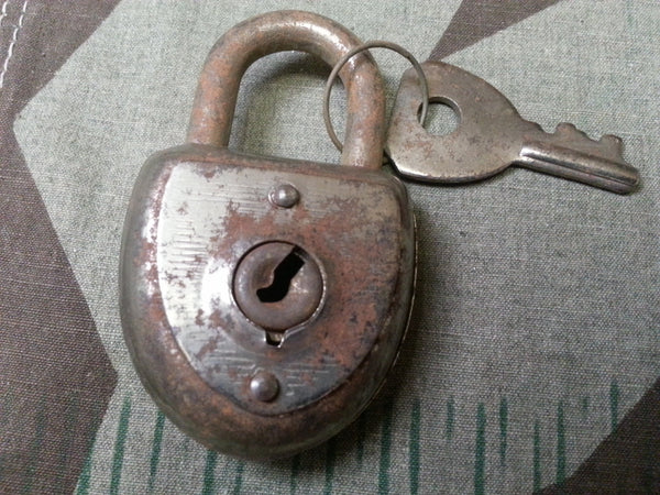 Vintage WWII-era German Lock Shield Shape
