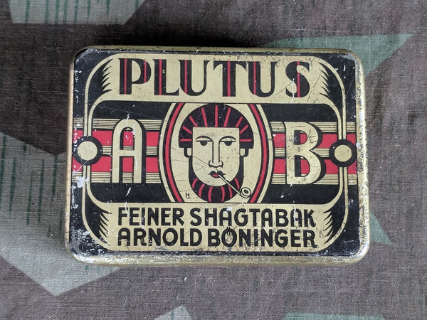 Vintage WWII-era German Plutus Shag Tobacco Tin