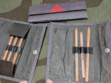 Vintage WWII-era German Pressed Paper Pencil Holder w/ 3 Pencils