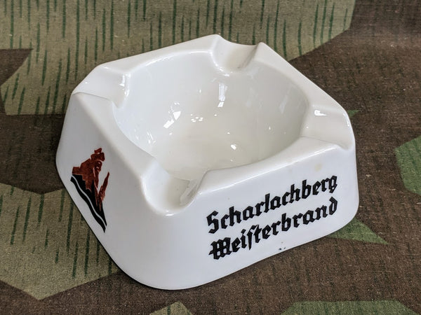 Vintage WWII-era German Scharlachberg Meisterbrand Weinbrand Ashtray