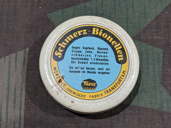 Vintage WWII-era German Schmerz Bionellen Lozenge Tin