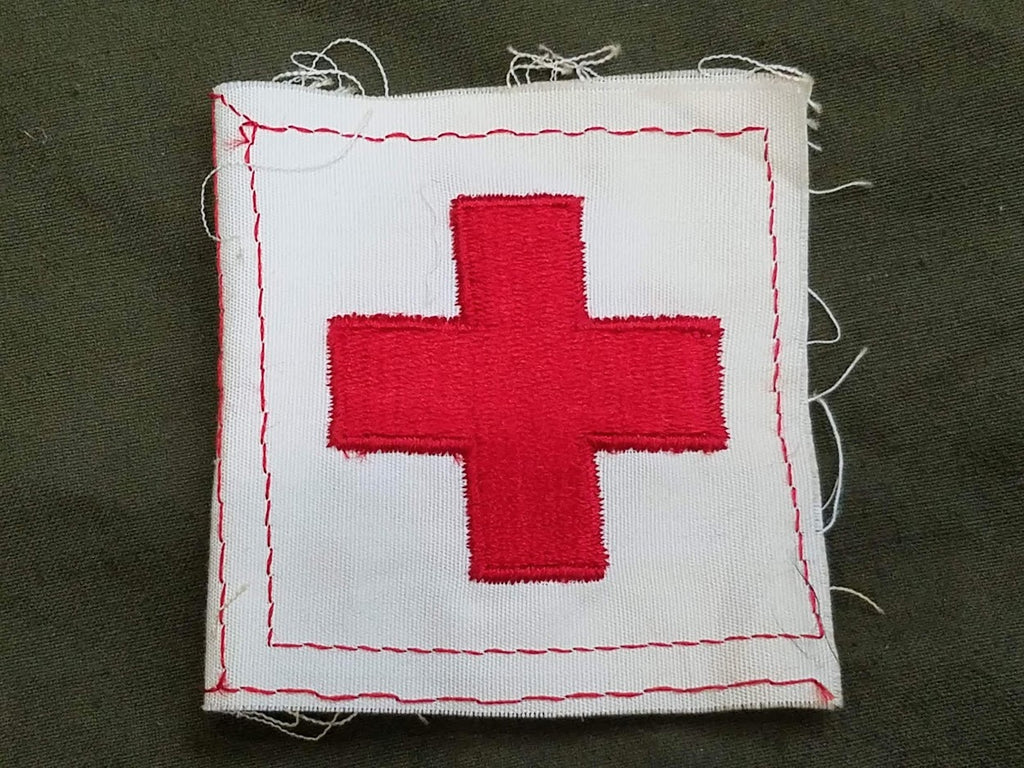 Red Cross Patch Pattern Vintage WWII American Red Cross Patch for Women's Uniform Pocket ARC