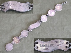 England 1944 Coin Bracelet Dortha from Slip