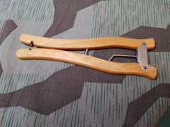 Vintage WWII German DRGM Collapsible Wooden Hanger