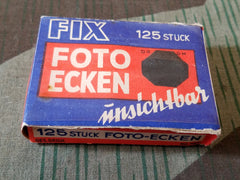 Vintage WWII German Fix Photo Corners in Box DRGM