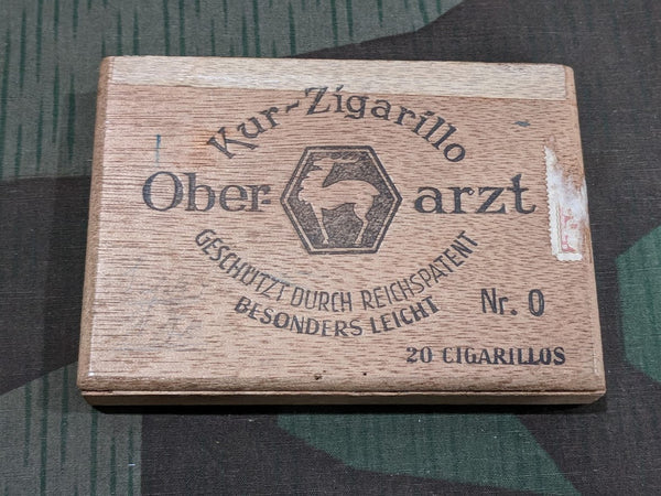 Vintage WWII German Ober-arzt Cigarillo Box Reichspatent