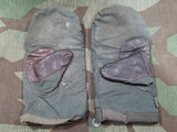 Vintage WWII German Pair of Wool Lined Mittens