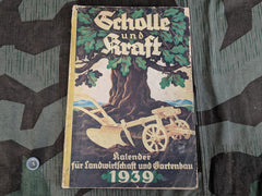 Vintage WWII German Scholle und Kraft 1939 Farmer's Calendar