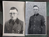 Vintage WWII German Set of 2 Postcards of RAD Man