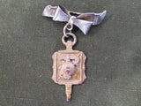 Vintage WWII Marine Corps USMC Sweetheart Bow Pin Sterling EGA