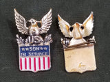 Vintage WWII Son in Service Sterling Sweetheart Pin