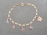 Vintage WWII Sweetheart Army Letter Bracelet