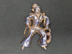 Vintage WWII Sweetheart US Navy Sailor Pin Novelty Brooch