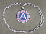Vintage WWII Third Army Sweetheart Necklace 3rd