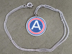 Vintage WWII Third Army Sweetheart Necklace 3rd