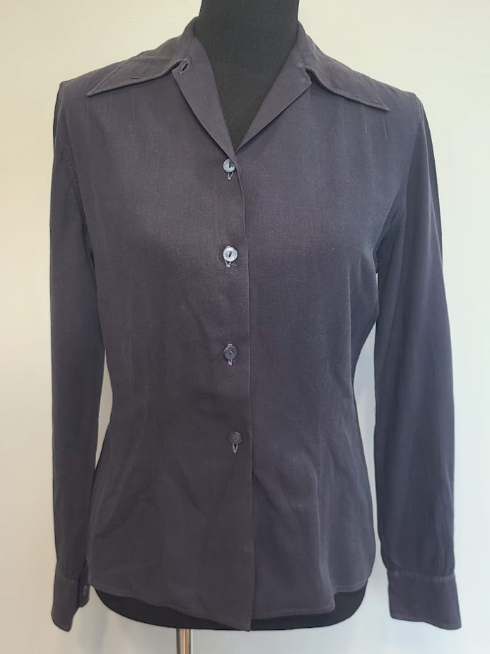 Navy Blue WAVES Blouse (B-41