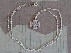 Vintage WWI German 1914 Iron Cross Necklace