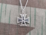 Small Enamel 1914 Iron Cross Necklace