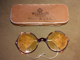 Vintage WWI or WWII Willson Goggles Sunglasses