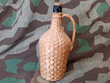 Vintage Wicker Glass Jug