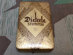 Vintage pre-WWII German Dieterle Stumpen Cigar Tin Art Deco