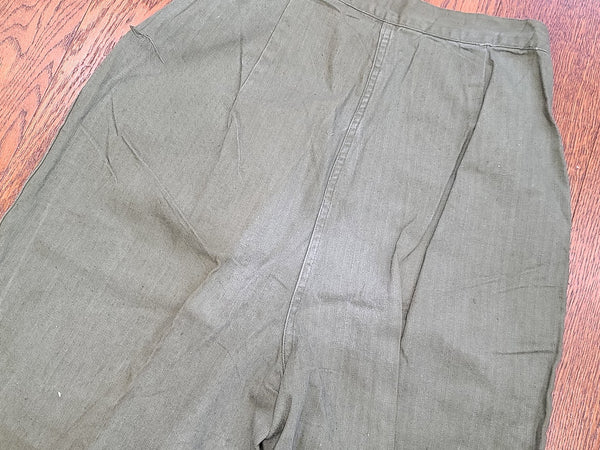 Women's Army HBT Trousers S <br> (23"-26" Waist)