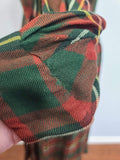 German Dark Plaid Dress <br> (B-38" W-28" H-40")
