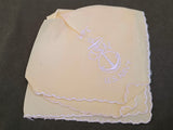 Lot of 4 USN Navy Wife Hankies