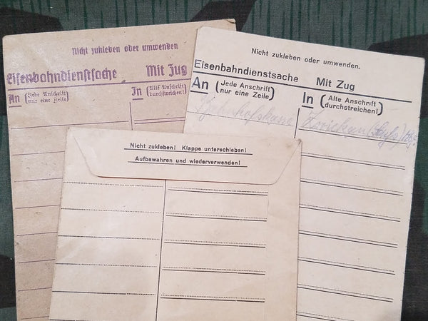 Reichsbahn Papers and Luggage Tags