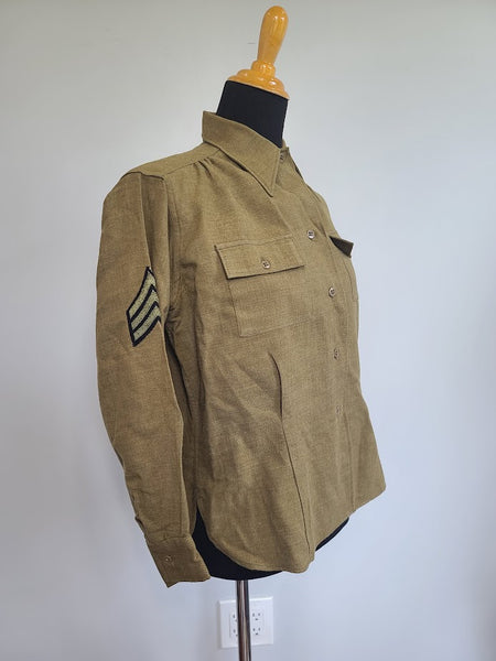 Women's OD Wool Blouse (Army Air Corps Patch) <br> (B-42" W-37")