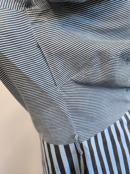 Blue Striped Dress <br> (B-44" W-38" H-48")