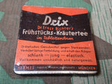 WWII-era German Drix Breakfast Herbal Tea in Tablet Form Tin