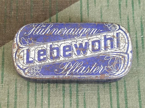 WWII-era German Lebewohl Foot Bandage Tin (as-is)