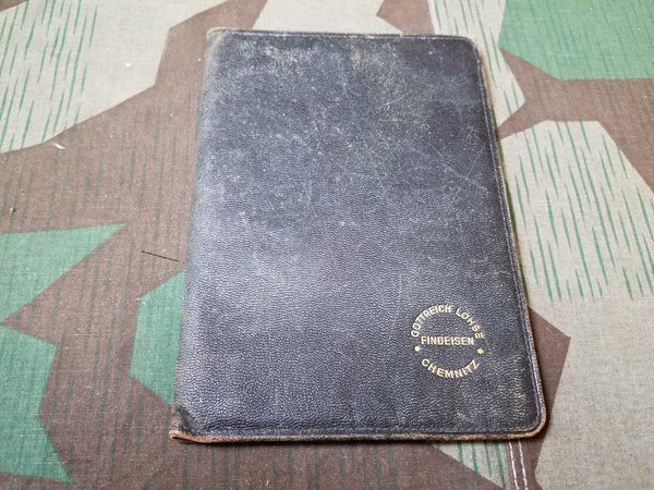 WWII-era German Notebook Cover Gottreich Lohse Chemnitz