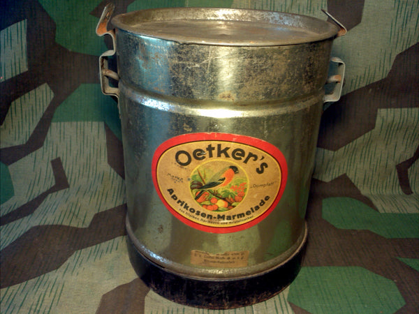 WWII-era German Oetker's Marmalade Can