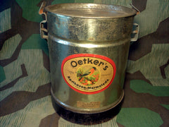 WWII-era German Oetker's Marmalade Can