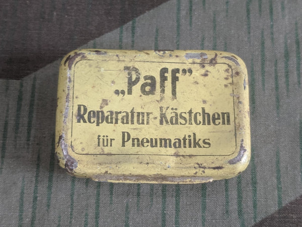 WWII-era German Paff Repair Tin for Bicycle Tires