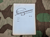 WWII-era German Stenogramme Notebook