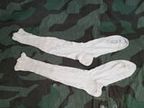 WWII-era Vintage German Cream Colored Socks Mens Size 11-12
