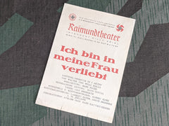 WWII German KDF Theater Playbill (with Air Raid Instructions)