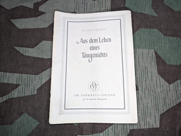 Dr. Goebbels Spende Wehrmacht Book