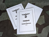 SS Nachrichtenhelferinnen Einsatzbuch "Soldbuch"