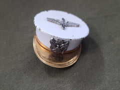 WWII Sweetheart White Army Air Corps Hat Brooch