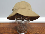 WWII Tan WAAC WAC Women's Daisy Mae Summer Uniform Hat (Size 21 1/2)
